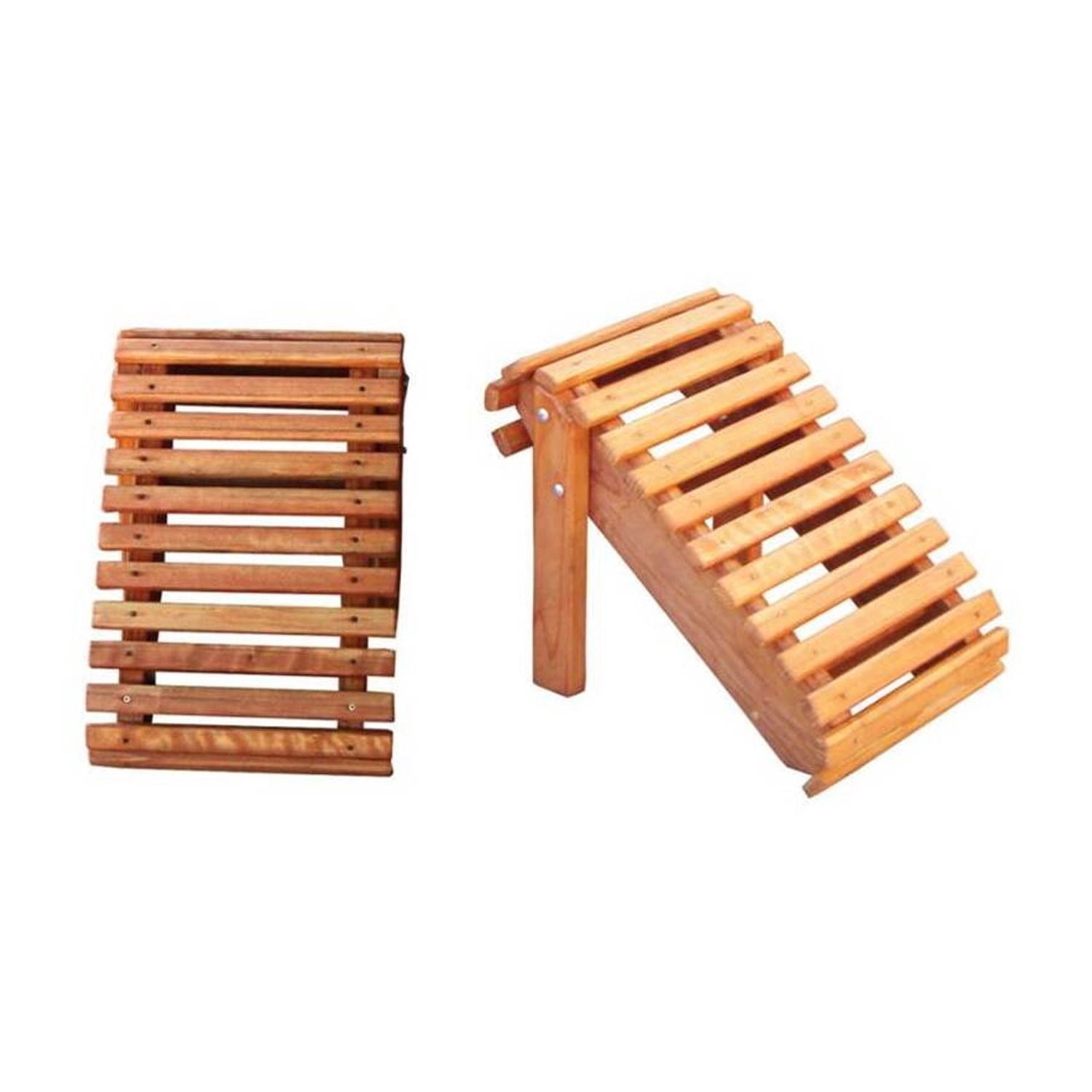 Best Redwood 36" Solid Wood Adirondack Chair in Natural Heart Stain