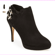 VINCE CAMUTO VC-Elaina BLACK Womens Stilettos Heels Mule Suede 10 Med