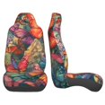 thumbnail image 3 of Xecao Butterflies On Rocky Cliff Print Car Seat Cover in That Fits Most Cars, Vans, SUVs, and Trucks., 3 of 7