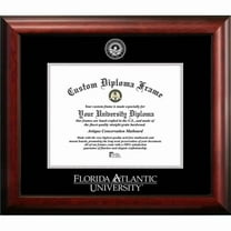 Campus Images FL986SED-1185 11 x 8.5 in. Florida Atlantic University Silver Embossed Diploma Frame