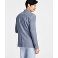 thumbnail image 2 of LAUREN RALPH LAUREN Men's Classic-Fit UltraFlex Stretch Grey Blue Check Coat (Regular,50), 2 of 8