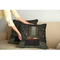 thumbnail image 2 of Ambesonne Gothic Throw Pillow Cover 2 Pack, Room Skulls, 20", Red Brown, 2 of 5