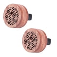 thumbnail image 2 of 2 Pieces Wood Auto Vent Essential Oil Diffuser Stylish Accessories Diffusers Automobile Replacement Water Absorbent Living Room Air Freshener Odor Remover Type 2, 2 of 7