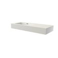 thumbnail image 5 of Vanity With Sink, Stone Resin Solid Surface Bathroom Vanity Basin Sink, Matte White Bathroom Vanity,Solid Surface Single Sink Vanity, Bath & Faucets Bathroom Vanities, 5 of 6