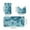 Blue, variant on VWRXBZ Bathroom Rug Set, Mixed Color Bath Mats 3 Set Winter Bathroom Rugs for 3 Pcs Toilet Mats Soft Water Absorption Non Slip Thick Washable Easy to Dry Dark Bath Mats for Bathroom