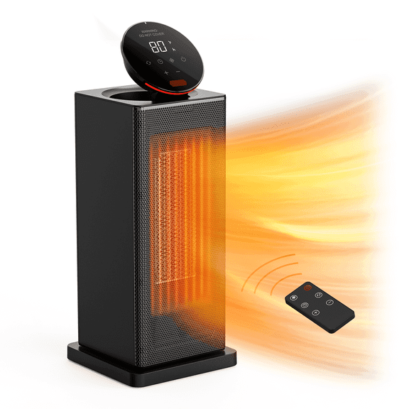 ALROCKET Space Heater,90°Oscillating Electric Tower Heaters with Remote,ECO Modes, Timer, 320 sq.ft