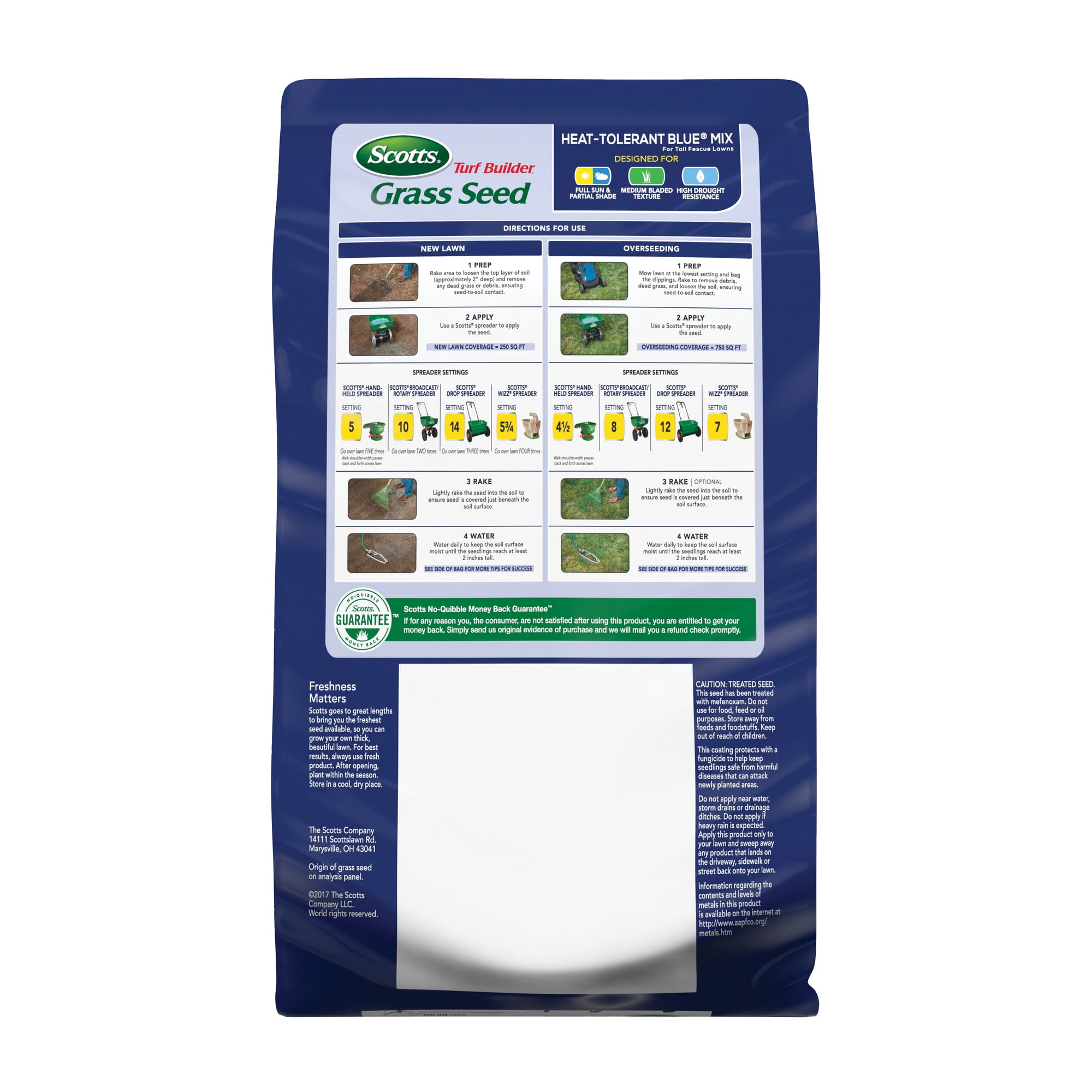Buy Scotts Turf Builder Grass Seed HeatTolerant Blue Mix For Tall