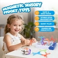thumbnail image 5 of 20Pcs Magnetic Travel Toys for Kids – Portable Fidget Magnets with Metal Box, Car Airplane Road Trip Essential Activity, Classroom Rewards Birthday Stocking Stuffers Gift, 5 of 7