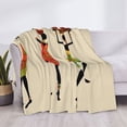 thumbnail image 3 of Fotbe African Women Manta de Franela con Estampado, Manta Ultrasuave para Cama, Sofá, Auto, Hipoalergénica y Antibolitas-80"x60", 3 of 6