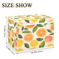 thumbnail image 5 of Yayeee Collapsible Cube Storage Bin with Lid Fabric Closet Decorative Basket with Handles, Beige Citrus Leaves, 5 of 7