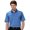 Snorkel Blue/White, variant on Monterey Club Men's Eclipse Stripe Texture Golf Polo Shirt #1646