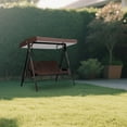 thumbnail image 3 of Outdoor Swing Replacement Cover 3 Seater Universal Patio Swing Cover Replacement For Garden Swing Patio Protective Cover (Size:76.8X48.4X8.7"）, 3 of 3