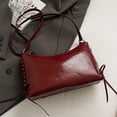 thumbnail image 4 of Bolso Hombro para Mujer Bandolera Con Lazo Cuero PU El () Rojo, 4 of 8