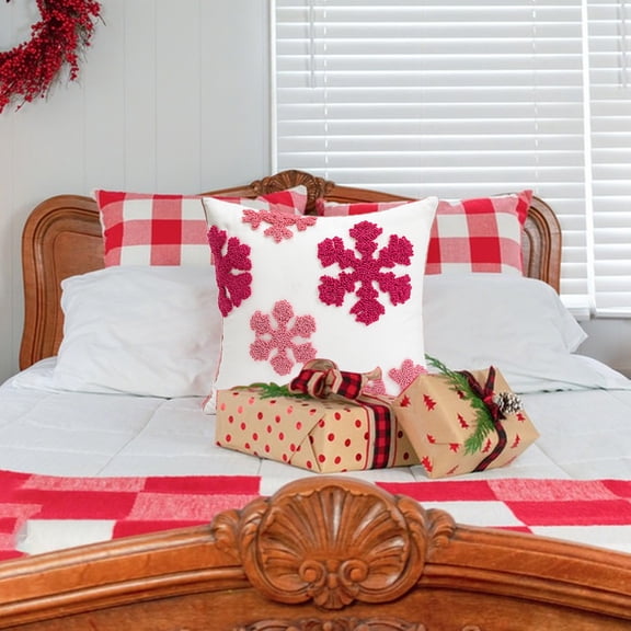 Kugisaki Throw Pillow Covers Soft Thicked Flocked Pillowcase Decorative Pillow Covers for Sofa Couch Bed