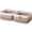 Gradient Jute, variant on Natubeau 2 Pack Woven Storage Basket for Shelves, Cube Storage Bins, Cotton Rope Woven Baskets for Organizing, Jute, 10.5"D x 10.5"W x 5.5"H