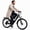 Black, variant on ESKUTE Adult Electric Bike – 70-Mile Range, 1300W Peak Motor, 28MPH, 840Wh Removable Battery, 26" Tires, 7-Speed Adjustable Stem, Step-Over Ebike, Black with Phonebag & Lock