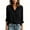 C-Black312, variant on DHFJKG Women's Dress Shirts Long Sleeve Loose Fit Solid Color Stretchy Soft Button Down Collared Shirts Classic Tops