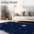 thumbnail image 2 of ODIKA 3'x5' Machine Washable Non-Slip Area Rug, in the Dark Galaxy Constellation Map Floor High Traffic Rug, Blue, 692179, 2 of 7