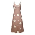 thumbnail image 4 of IROINNID Women's Sundress Holiday Summer Sleeveless V Neck Sexy Casual Long Maxi Dress Prints Drop Waist Dress, 4 of 7