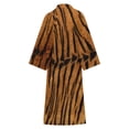 thumbnail image 6 of Tiger Skin Texture Bathrobe Plush Bathrobe Cozy Unisex Winter Bathrobe Warm Water Absorbent, 6 of 9