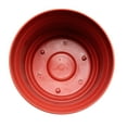 thumbnail image 2 of Bloem 5-in Saturn Round Resin Planter with Saucer - Burnt Red, 2 of 6