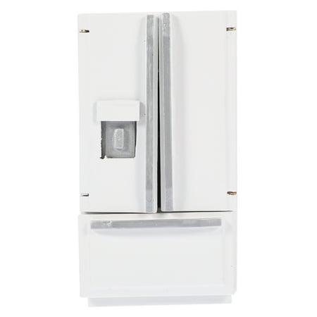 

Hemoton Simulation Refrigerator Model Mini-house Furniture Decor Dolly House Freezer