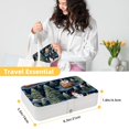 thumbnail image 5 of Christmas PU Leather Jewelry Organizer Box with Removable Compartment and Portable Design for Necklace, Earring, and Jewelry Storage, 5 of 6