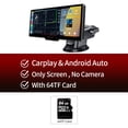 thumbnail image 3 of 10.26 Inch CarPlay Android Auto Dash Cam Multimedia Video Player GPS Touch Screen Mirror Link BT FM AUX For Rear View Camera, 3 of 5