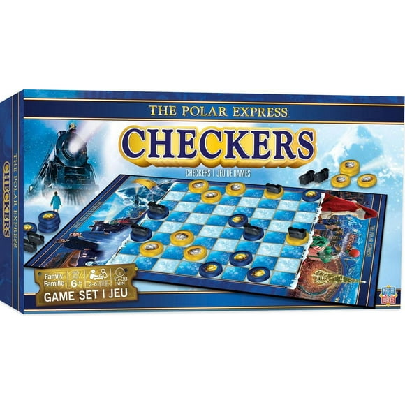 Masterpieces Puzzle Company The Polar Express Checkers Board Game