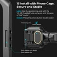 thumbnail image 5 of SmallRig Rotatable Quick Release Side Handle Adapter, Compatible with SmallRig Quick Release Phone Cage Series and All The SmallRig Mobile Phone Side Handles - 4610, 5 of 9