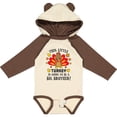 thumbnail image 3 of Inktastic This Little Turkey is Going to Be a Big Brother Boys Long Sleeve Baby Bodysuit, 3 of 5