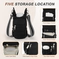 thumbnail image 3 of Unique Bargains Water Bottle Carrier Bag Water Bottle Holder with Adjustable Strap for Hiking Cycling Black, 3 of 7