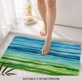 thumbnail image 6 of Blue Green Doormat Outdoor Entrance 20"x31.5", Gradient Watercolor Modern Abstract Art Absorb Moisture Dirt Door Mats, Non-Slip Rubber Backing Floor Mats Indoor, Low-Profile Front Door Rugs, 6 of 9