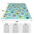 thumbnail image 3 of Honeii World Travel1 Print Fleece Blanket - Throw Blanket for Bed, Sofa, Couch, Camping, and Travel , Microplush Ultra Soft Warm Blanket-50"x40", 3 of 7
