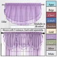 thumbnail image 3 of Belle Maison USA, LTD. Elegance Voile Layered Ascot Curtain Valance 60" x 24", 3 of 4