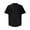 Black, variant on COSFO Mock Neck Mens Shirts Solid Short Sleeve Casual Tops Cotton Linen Pullover Loose Classic T-Shirt