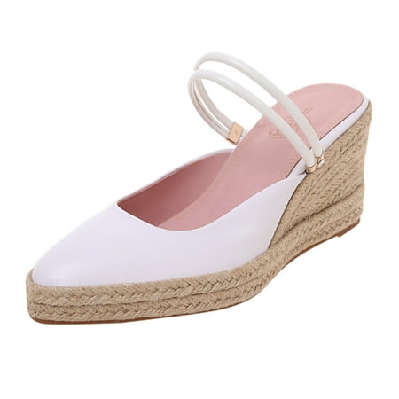 

Fashion Womens Pumps Wedges Pointed Toe Non-slip Casual Shoes Flip Flop Sandals