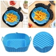 thumbnail image 1 of Boreal Craft Air Fryer Silicone Pot With Handle Reusable Heat Air Fryer Silicone 6.9inch Square Baking Pan Air Fryer Accessories Liners For Air Fryer Oven Micro Cooking Sheets for Oven Silicone Pans, 1 of 7