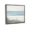 thumbnail image 3 of Stupell Industries Rolling Beach Waves Foamy Shoreline Graphic Art Luster Gray Floating Framed Canvas Print Wall Art, Design by Kim Allen, 3 of 6