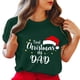 thumbnail image 1 of Gibobby Camiseta Navideña De La Mujer Camiseta de manga corta con cuello redondo y estampado de Navidad para mujer(Verde,XG), 1 of 5
