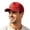 Red, variant on Suede Baseball Cap for Men Women Curved Brim Mesh Back Breathable Trucker Hat