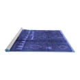 thumbnail image 2 of Ahgly Company Machine Washable Indoor Rectangle Solid Blue Modern Area Rugs, 8' x 12', 2 of 4