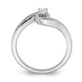 thumbnail image 2 of Solid 10k White Gold Diamond Engagement Ring Size 9 (.181 cttw.), 2 of 8