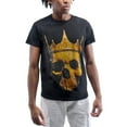 thumbnail image 3 of HEADS OR TAILS Men's Crown Skull Stone Tee, Black, M, 3 of 6