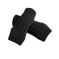 thumbnail image 3 of IROINNID Discount Thermal Gloves for Women Knit Gloves Knitted Arm Finger-less Keep Warm Winter Gloves Soft Warm Mitten,Black, 3 of 3