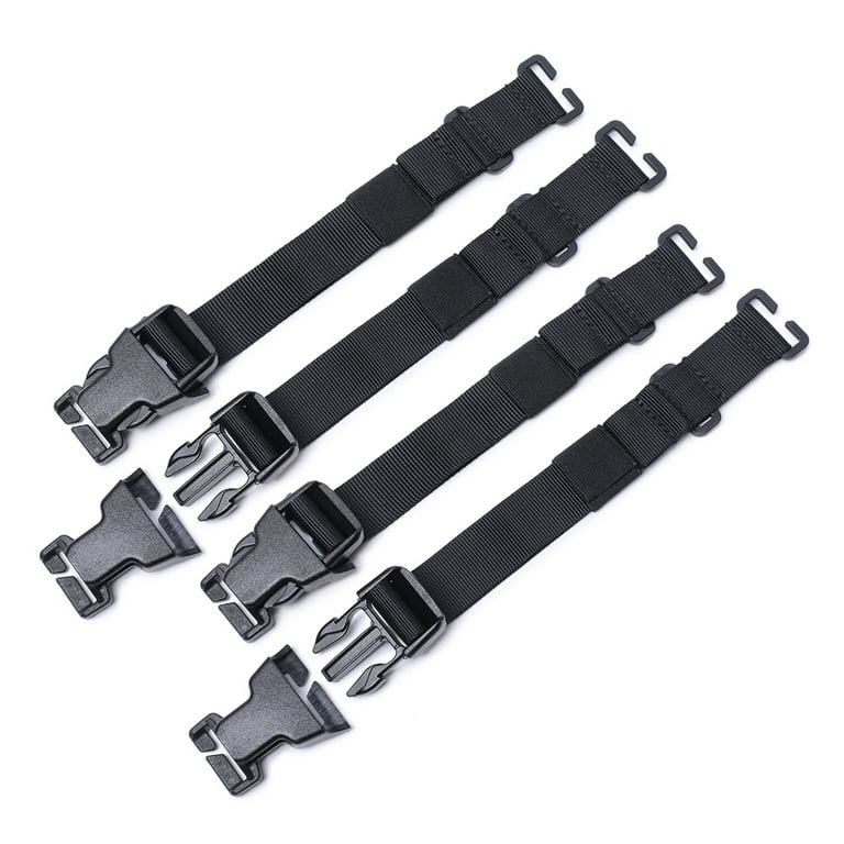 Peyan 4pcs Tactical Rush Tier System, Tactical Molle Straps, Molle Backpack Accessory Strap, Adult Unisex, Size: Length 36cm/14in, Width 3.2cm/1.3in