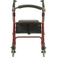 thumbnail image 5 of NOVA Medical Products GetGo Classic Rolling Walker, Red, 5 of 10