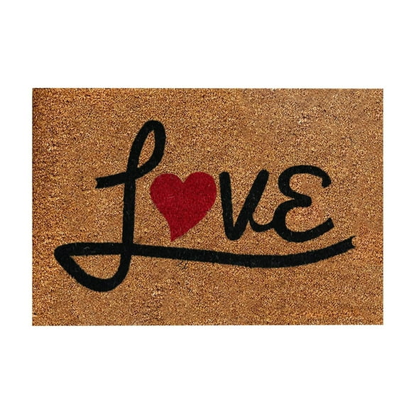 Steadline Heart Shaped Valentine's Day Doormat Romantic Home Decor for Entryway with Absorbent Design Unique Non-Slip Mat Gift for Couples Holiday Celebration