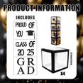 thumbnail image 2 of 4PCS 2025 Graduation Party Decorations Black Clear Boxes for Balloons with Different Letters with Letters GRAD Class of 2025 Proud of You Clear Balloon Blocks Graduation Party Supplies Kit, 2 of 6