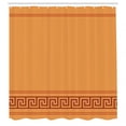 thumbnail image 3 of Ambesonne Abstract Shower Curtain, Simple Style Greek Pattern, 69"Wx70"L, Cinnamon and Orange, 3 of 3